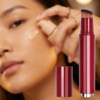 Logo personnalisé JDK Pinceau de maquillage pour fond de teint Kabuki Conteneur de stockage rétractable pour le visage Fond de teint liquide rechargeable
