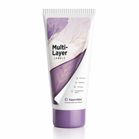 Étiquettes personnalisées multicouches pour cosmétiques, autocollantes, faciles à décoller, pour flacons/bocaux/tubes, crème pour les mains, impression dorée, étiquettes d'emballage