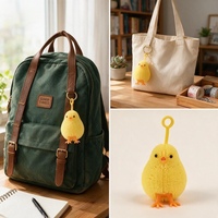 Jouet sensoriel anti-stress en forme de poussin jaune mignon, boule à presser en PVC avec lumière LED, anneau yoyo, cadeau de fête pour filles et garçons