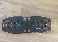 Planche de barre de poussée pliable multifonctionnelle pour salle de gym à domicile équipement d'exercice Kit de planche de poussée en bois massif