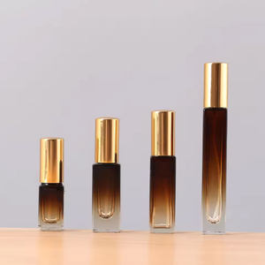 Botella de Spray Cuadrada de 3ml 5ml 10ml, Botella Dispensadora de Vidrio para Productos de Cuidado de la Piel, Botella de Perfume con Degradado Marrón - Product Image 3