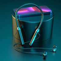 Vente en gros de nouveaux écouteurs universels sans fil intra-auriculaires suspendus pour le cou casque de sport LED indicateur de batterie écouteurs