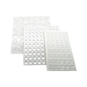 Door Bumpers Silicone <b>Rubber</b> Transparent Pads Self Adhesive Wall Protect Pad Decor Cabinet Drawer Stop Spherical Square Sticky - Product Image 6