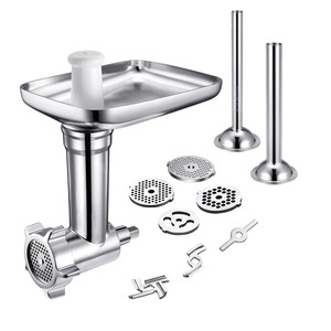Accessoires pour hachoir à viande pour les mélangeurs de table <span class=keywords><strong>KitchenAid</strong></span> K-28/29/49, hachoir à viande en métal avec tubes à saucisses - Product Image 2