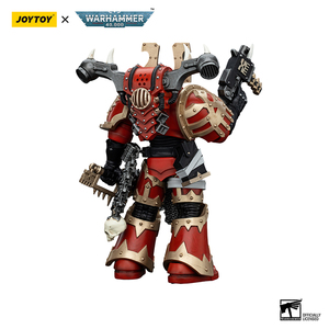JOYTOY Warhammer40K World Eaters Khorne Berzerker1 <span class=keywords><strong>Figurine</strong></span> d'action à l'échelle 1/18 Modèle articulé <span class=keywords><strong>Figurine</strong></span> de collection Accessoires - Product Image 2