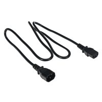 Câble d'extension d'alimentation XUZHAO 1,5 m IEC-320 C14 vers C13 femelle 10A 250V PVC/Cuivre, indice de protection IP20 pour instrumentation