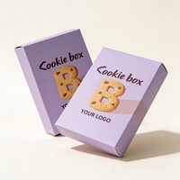 Boîte d'emballage automatique en papier biodégradable de qualité alimentaire personnalisable en gros pour biscuits, chocolats, beignets, desserts et snacks