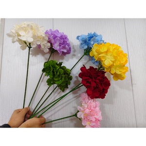 Giá Rẻ Giá Bán Buôn Màu Xanh Duy Nhất Thân Cây Lụa Tú Cầu Hoa Nhân Tạo Tú Cầu Cho Đám Cưới Trang Trí Nội Thất - Product Image 6