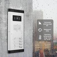 Anjielo - Vidéophone filaire 4 fils avec vision nocturne IR, audio bidirectionnel, étanche IP65, écran LCD 3 pouces pour la sécurité domestique