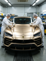 Film de protection TPU PPF couleur or champagne métallique liquide, auto-réparant, anti-rayures, épaisseur 7,5 mil, résistant aux graviers, hydrophobe, qualité supérieure