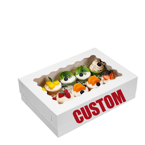 Custom Eco-Friendly Food-Grade Recycled Rigid Windowed Paper <b>Boxes</b> with Glossy/Matt Lamination - Product Image 1