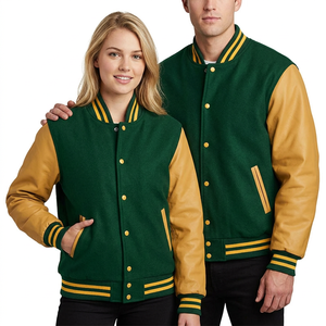 High Quality Canvas Letterman Varsity Jacket High Street Waterproof Hooded Winter Wear Stylish Unisex Heated Anti-Bacterial - Product Image 1