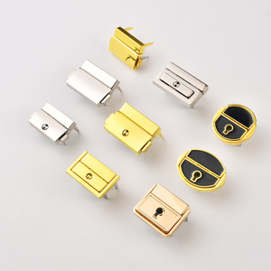 Lockable Metal Snap Clasps Square Buckles For Bags Luggage Hardware Accessories Security Feature - Product Image 1