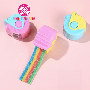 ODM Mini extracteur ceintures acides bande gommeuse jouets <span class=keywords><strong>en</strong></span> gros saveur fruitée douce <span class=keywords><strong>arc</strong></span>-<span class=keywords><strong>en</strong></span>-<span class=keywords><strong>ciel</strong></span> rouleau de <span class=keywords><strong>ruban</strong></span> doux bonbons gommeux pour les enfants - Product Image 2