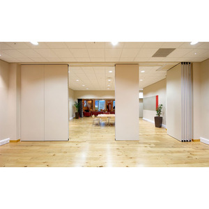 Aluminium Schall dichte Falt trennwand Schiebe wände Bedienbare bewegliche Tür Büro abteilung Hotel anwendungen Sperrholz <span class=keywords><strong>HPL</strong></span>-Tür - Product Image 3