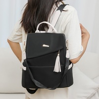 Sac à dos de voyage léger et élégant en PU pour femme, avec fermeture éclair, idéal pour le travail, les trajets quotidiens et les loisirs