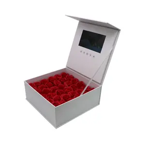 Caja LCD de regalo de diseño personalizado, pantalla de 7 pulgadas, vídeo, Folleto