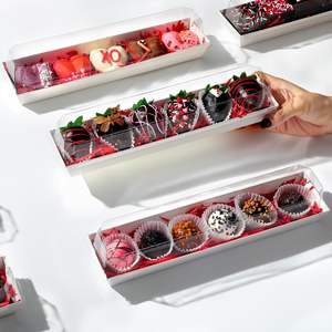 กล่องกระดาษบรรจุภัณฑ์ขนมคุกกี้ช็อกโกแลต ลูกอม ขนมขบเคี้ยว สีขาว ปรับแต่งโลโก้ได้ - Product Image 1