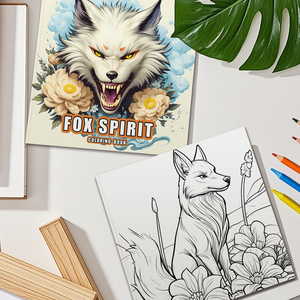 Libro <span class=keywords><strong>da</strong></span> <span class=keywords><strong>colorare</strong></span> mitico <span class=keywords><strong>volpe</strong></span> spirito lupo disegni di fiori libro <span class=keywords><strong>da</strong></span> <span class=keywords><strong>colorare</strong></span> artistico incantevole libro <span class=keywords><strong>da</strong></span> <span class=keywords><strong>colorare</strong></span> per gli appassionati - Product Image 4