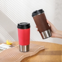 Tasse à café Thermos Portable en acier inoxydable, tasse de voyage, ventouse anti-déversement, vente en gros