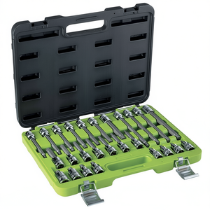 150M/S26 <b>Socket</b> Set 1/4 Inch Drive 15 Piece Automotive Repair Tool Kit - Product Image 2