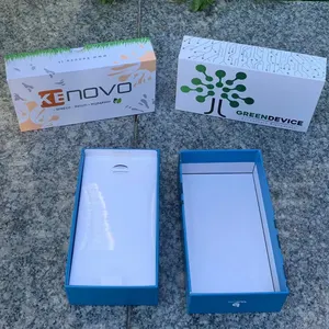 Kotak kertas telepon digunakan kustom kotak putih polos universal kotak kemasan kertas telepon seluler untuk ukuran multi diperbarui iphone