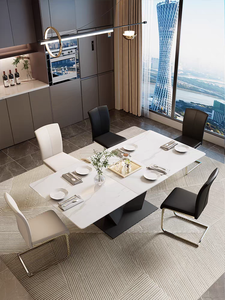 Sillas Modernas de Oficina y Cafetería, Estilo Milano Nórdico, de Metal y <span class=keywords><strong>Cuero</strong></span> Sintético, para Sala de Estar y Comedor - Product Image 3