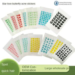 Patchs Hydrocolloïdes <span class=keywords><strong>Anti</strong></span>-Acné YH28 40 en Forme d'Étoile à 5 Branches et de Papillon, Dissimulateur, Imperméables, <span class=keywords><strong>Anti</strong></span>-Transpiration, en PE, pour le Commerce International - Product Image 2