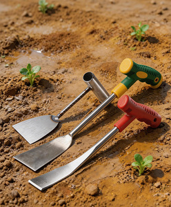 Petite pelle de jardin en fer polyvalente à trois sections pour la plantation et le désherbage de ciboulette sauvage, d'ail, de légumes et de fleurs - Product Image 6