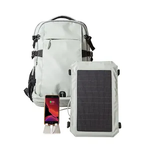Anbosunny Multiple Pockets Convenient USB Port Design Outdoor smart mobile phone solar power charger bag