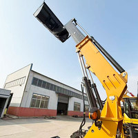 Mini Cargador Compacto con Transmisión Hidrostática y Radar, de 1, 1.5, 1.8, 2 y 2.5 Toneladas, Cargador Frontal Telescópico
