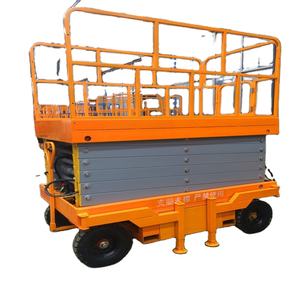 Platform Pengangkat Tipe Gunting Setengah Elektrik Penggerak Listrik Kapasitas 2000kg Tinggi Kerja 6m-14m untuk Dijual - Product Image 1