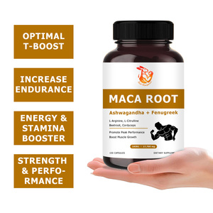 Cápsulas de Marca Privada con Raíz de Maca, Ashwagandha, Fenogreco y Pimienta Negra, Complejo Energy Flow, Promueve el Crecimiento y la Fuerza Muscular - Product Image 2