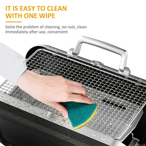 Parrilla Portátil Plegable de Carbón para Exteriores, Mini, para Dos Personas, en Acero Inoxidable, <span class=keywords><strong>Tipo</strong></span> Maletín - Product Image 4