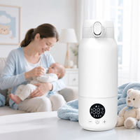 Chauffe-biberon portable en acier inoxydable SUS316 pour voyage, lait maternel, lait pour bébé, rechargeable, longue durée de vie de la batterie, température maximale 70°C, OEM