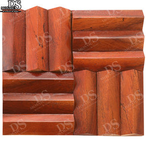 Carreaux muraux en bois 3D Grande mosaïque en bois d'oud George Carreaux en bois Restaurant Hôtel Chambre Salon Panneau de dosseret Mosaïque murale - Product Image 3