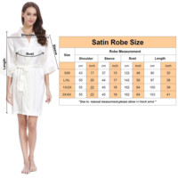 En Stock 55 colores mujeres bata de lujo ropa de dormir elegante Hotel albornoces camisón seda satén novia dama de honor Batas para boda