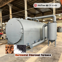 Machine de carbonisation horizontale de plaques de déchets de meubles de marque Trustworthy Maker pour la production de conditionneur de sol et de carburant industriel