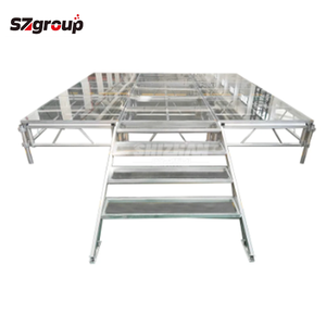 Plataforma de Palco de Vidro Acrílico para Exposições e Eventos, Teste Rigoroso de Instalação, Estrutura de Alumínio - Product Image 3