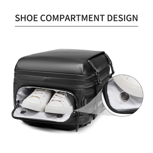 <span class=keywords><strong>Sac</strong></span> <span class=keywords><strong>à</strong></span> <span class=keywords><strong>dos</strong></span> <span class=keywords><strong>convertible</strong></span> de luxe pour ordinateur portable 56L grande capacité avec compartiment <span class=keywords><strong>à</strong></span> chaussures indépendant, résistant <span class=keywords><strong>à</strong></span> l'eau, idéal pour les voyages d'affaires - Product Image 4