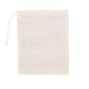 Sacs en mousseline beiges à cordon de serrage, écologiques et économiques, multi-usages pour le thé, les bijoux, les bougies, avec impression de logo - Product Image 3