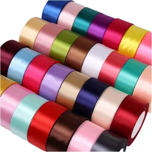 Customizable 4cm wide *25 yard long single and double sided polyester ribbon wholesale ribbon