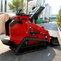 Livraison Rapide – Mini-chargeuse compacte sur chenilles 480 kg CE EPA avec godet et nivellement automatique