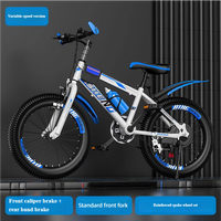 Sepeda Gunung Anak Murah 24-Inci 7-Speed Rangka Baja Hardtail dengan Garpu Suspensi untuk Usia 7-15 Tahun