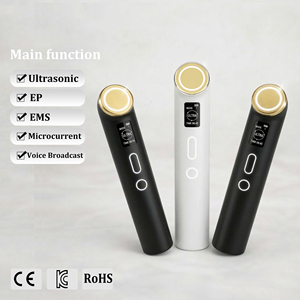 カスタム振動超音波ハンドヘルド美顔器　顔・首のリフトアップ　しわ除去　アンチエイジング　くま対策　美容機器 - Product Image 1