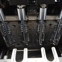 Machine de soufflage semi-automatique pour film étirable PP/PET, 4 cavités, haute productivité, moteur certifié CE, durée de vie prolongée