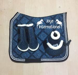 Numnah แผ่นอานม้าม้าม้าจับคู่กับชุดบูตกระดิ่งผ้าคลุมหน้าได้แผ่นรองนวมผ้าฝ้าย/ผ้าหลากสี2ขนาดอัจฉริยะ - Product Image 3