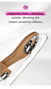 Giày trượt băng bằng thép không gỉ Graf U50pro, bánh xe trượt băng Jam, đế siêu nhẹ tích hợp giảm xóc, chất liệu nhung thoáng khí dành cho trẻ em - Product Image 4