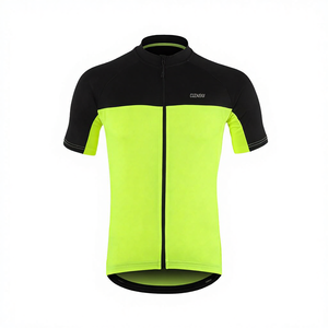 Ensemble de maillot de cyclisme respirant, nouveau design OEM Touchhealthy, impression numérique, séchage rapide, manches courtes, cuissard rembourré, élasthanne/coton - Product Image 4