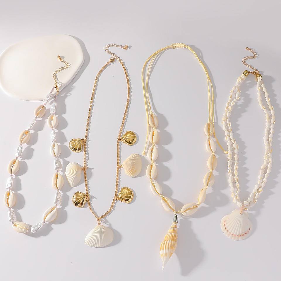 Natural Rocks And Shells Natural Shell Necklace European American-style Minimalist Accessories ...